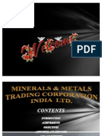 Metals & Minerals Trading Corporation India LTD