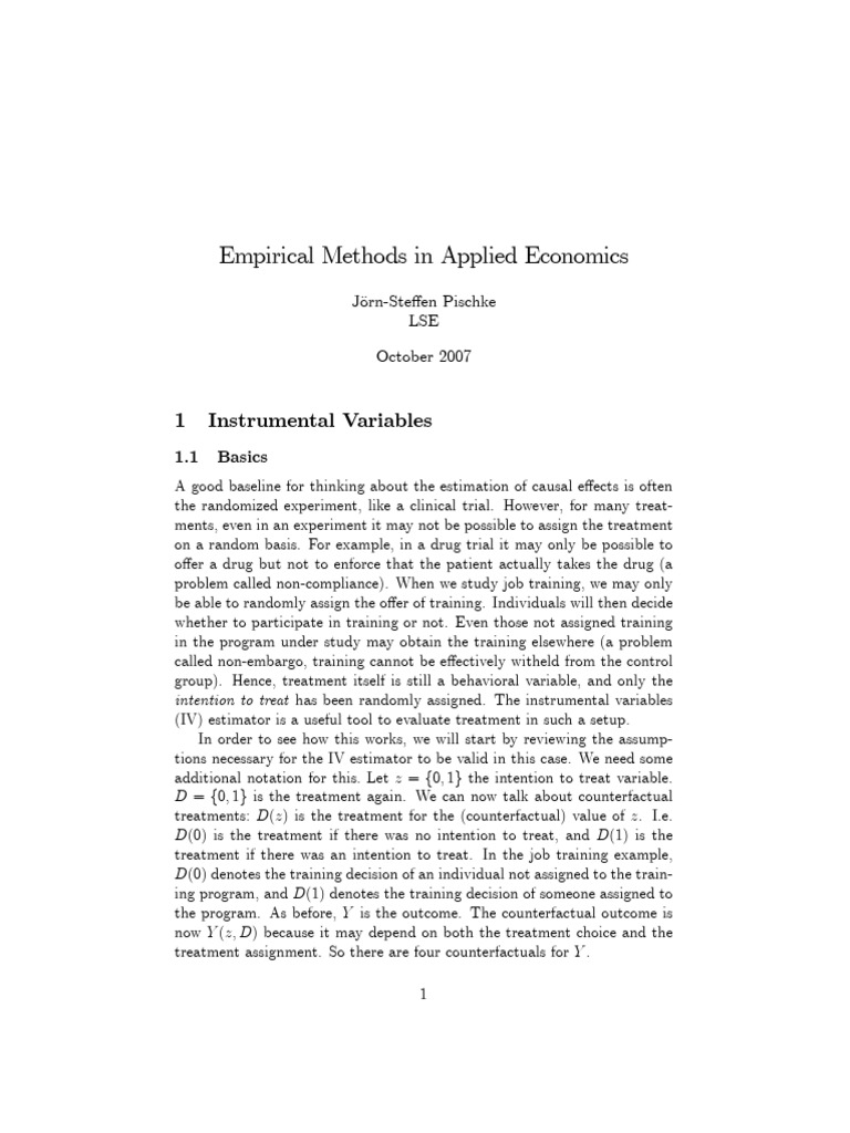 Instrumental variables in rct pdf estimator bias of an estimator
