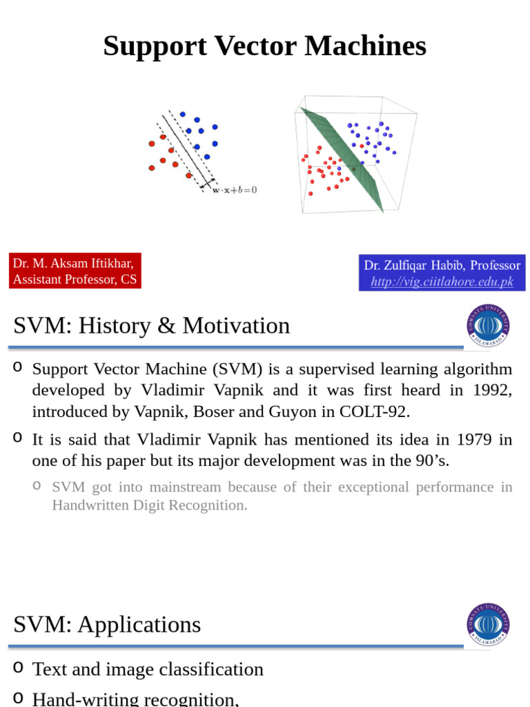Lecture09 SVM Intro, Kernel Trick (Updated) | PDF | Support Vector ...