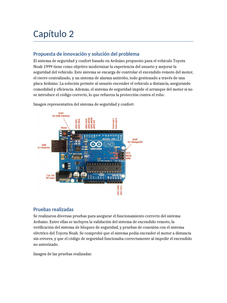 Capitulo 2 Sistema Seguridad Arduino Fixed | PDF | Negocios