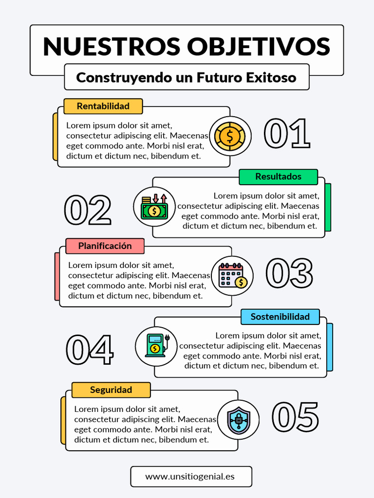 Flyer Infografía de La Empresa Simple Profesional Multicolor PDF | PDF ...