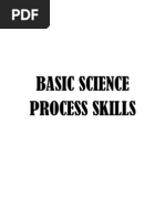 Basic Science Process Skills Explained | PDF | Measurement | Science
