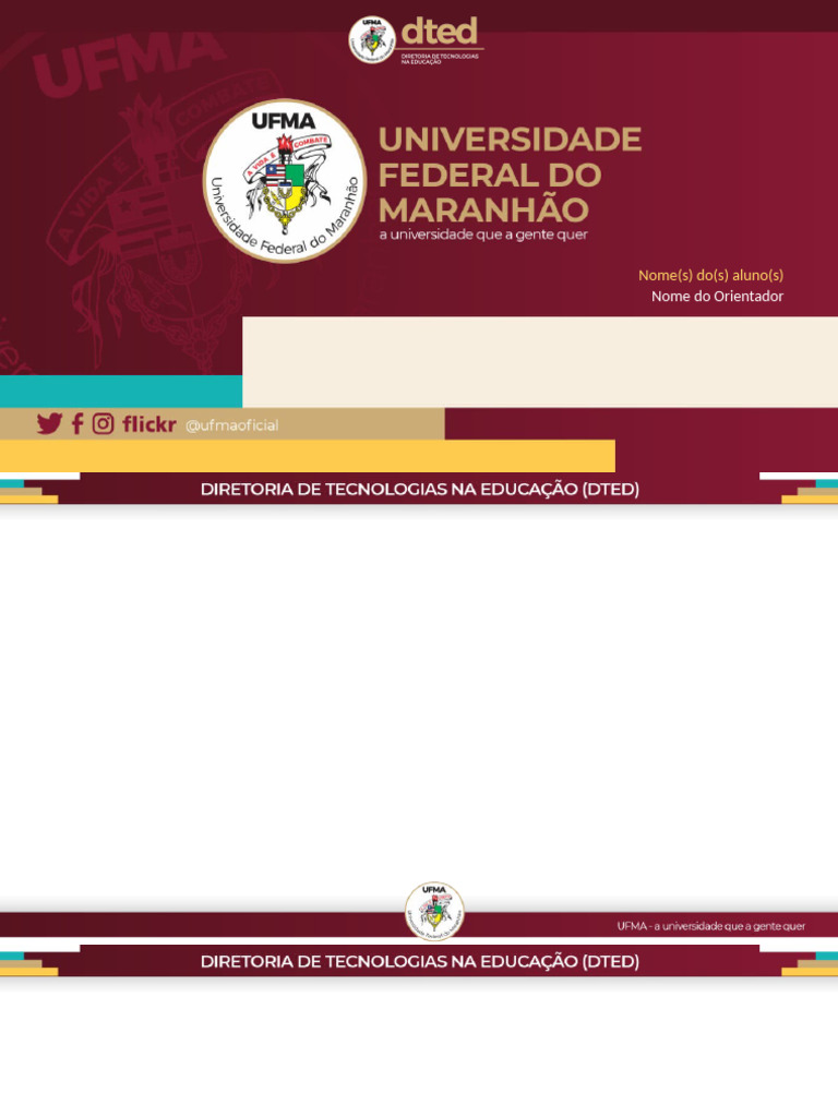 Modelo de Slides DTED | PDF | Artes Linguísticas e Disciplina