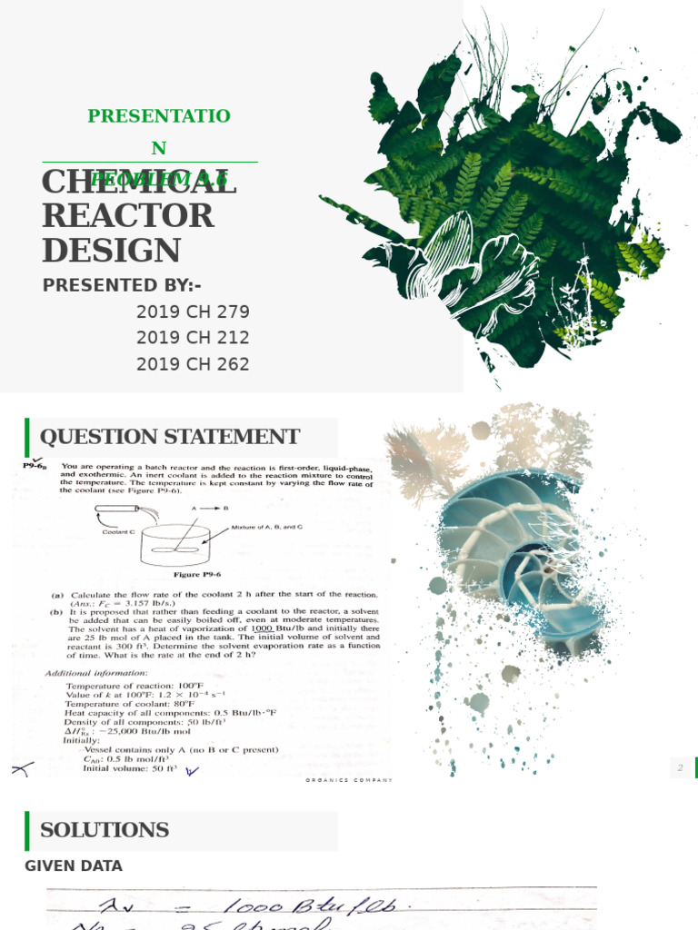 Chemical Reactor Design | PDF