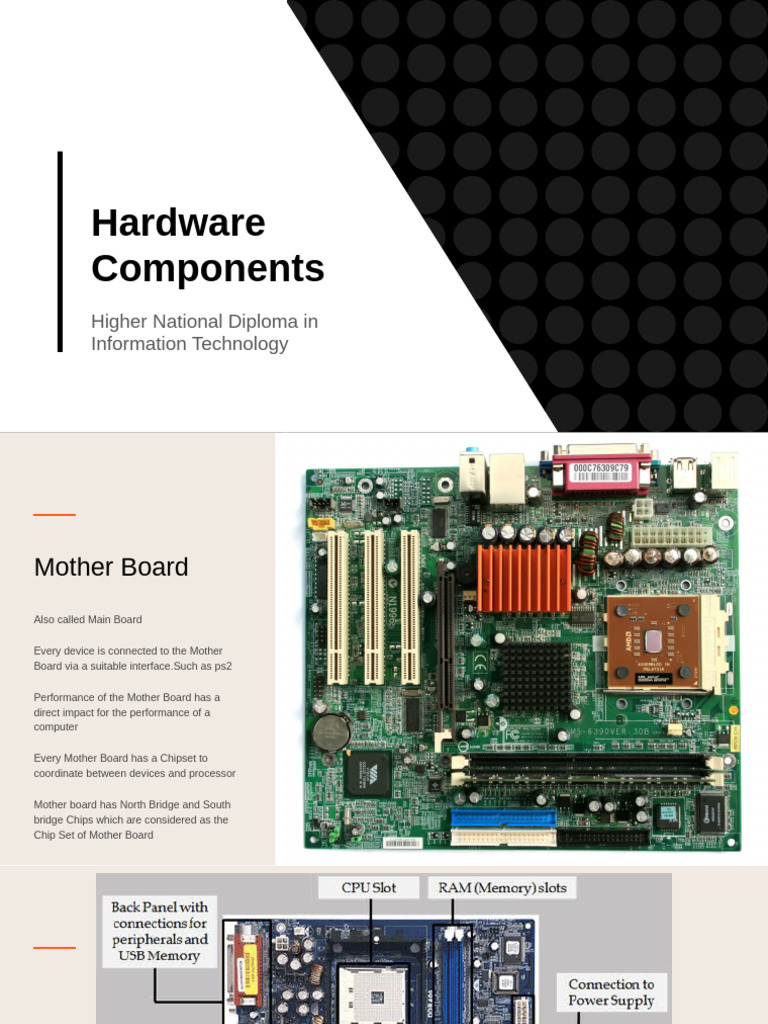Hardware Components | PDF | Bios | Central Processing Unit