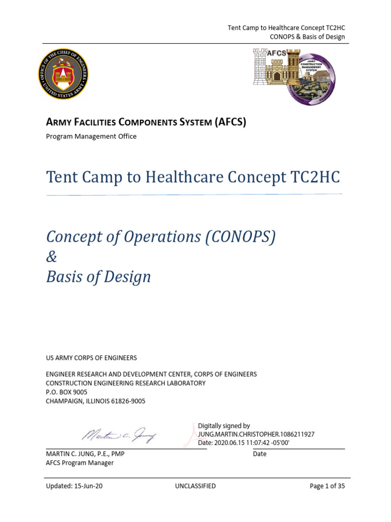Tent Camp To Healthcare - TC2HC-CONOPS and Basis of Design-HNC ...