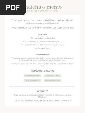 UndatedPlanner-Manual