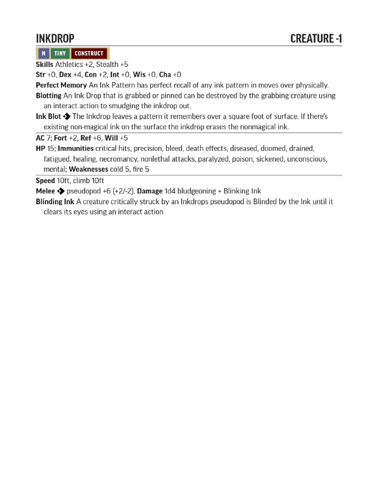 Pathfinder Stat Card Inkdrop | PDF