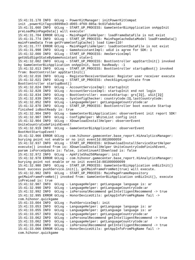 GameCenter Startup and Errors Log | PDF | Computer Networking ...