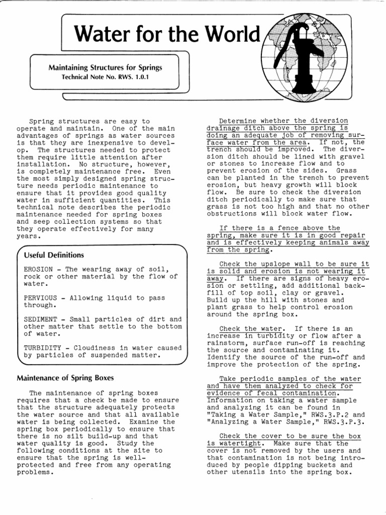 Spring Maintenance | PDF