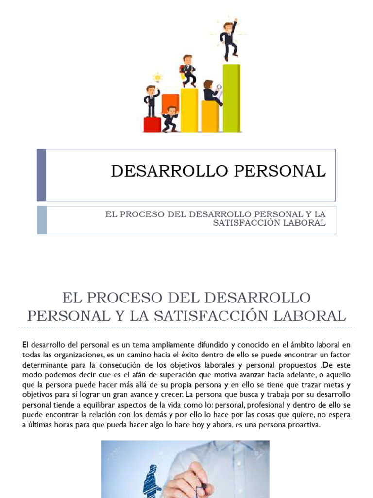 El Proceso Del Desarrollo Personal y La Satisfaccion Laboral | PDF ...
