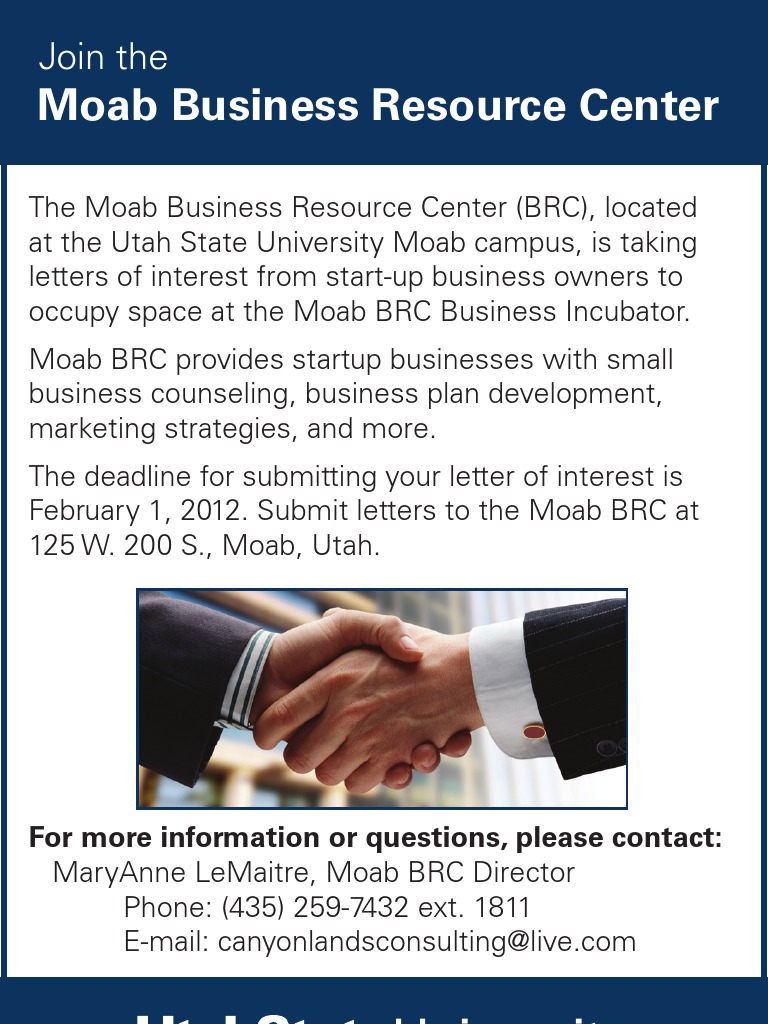 Moab Business Resource Center | PDF
