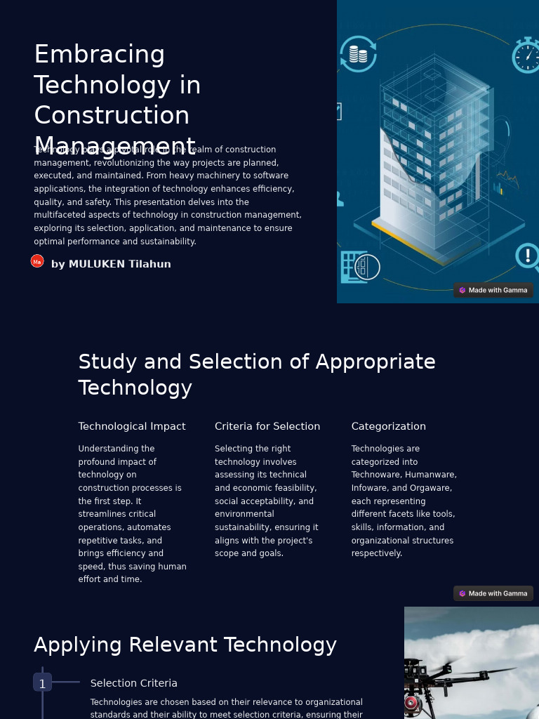 Embracing Technology In Construction Management Pdf Evaluation