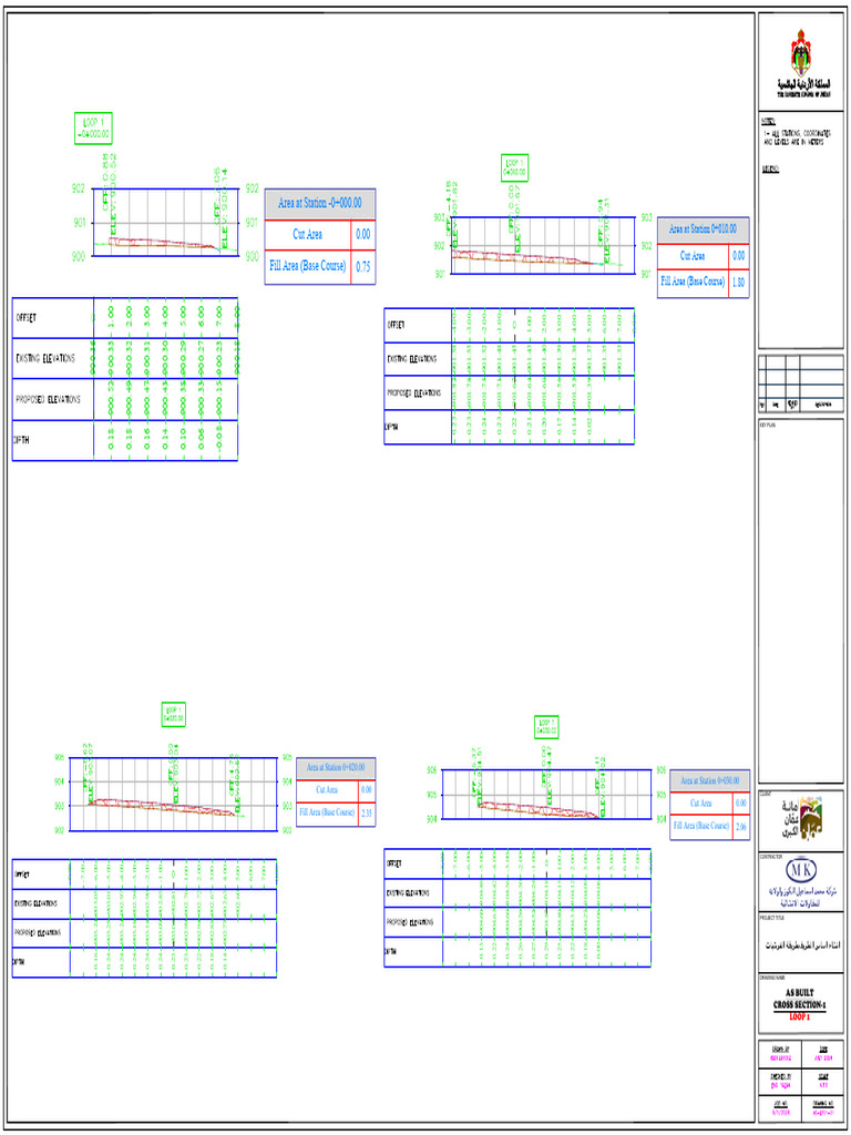 04 - As Built Cross Section Loop#1 | PDF
