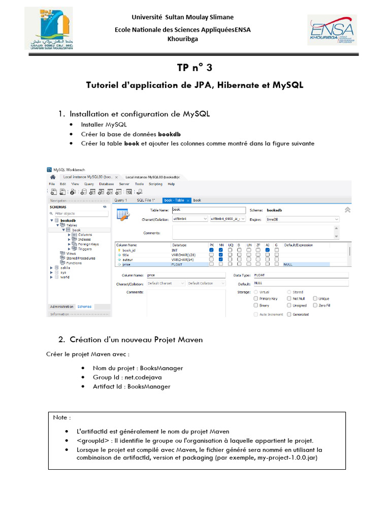 Tutoriel JPA avec Hibernate et MySQL | PDF | Programmation informatique ...