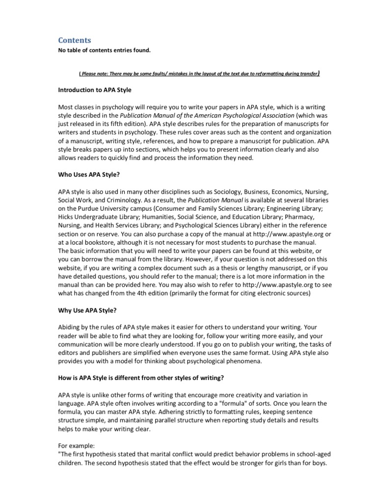 apa format hypothesis testing