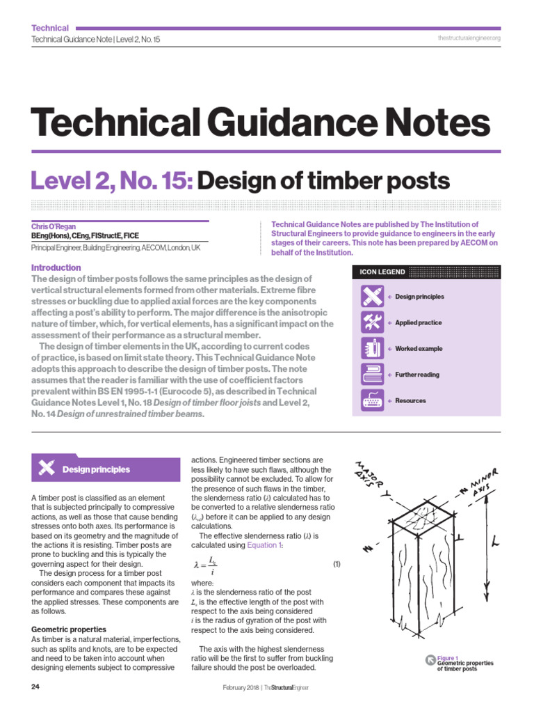 Timber Post Design Principles | PDF | Buckling | Strength Of Materials