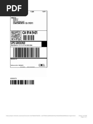 Nintendo Repair Center- Repair Order Summary