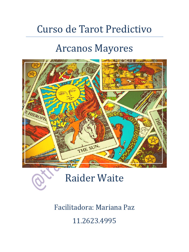 Presentación Curso de Tarot Predictivo | PDF | Tarot | Jugando a las cartas