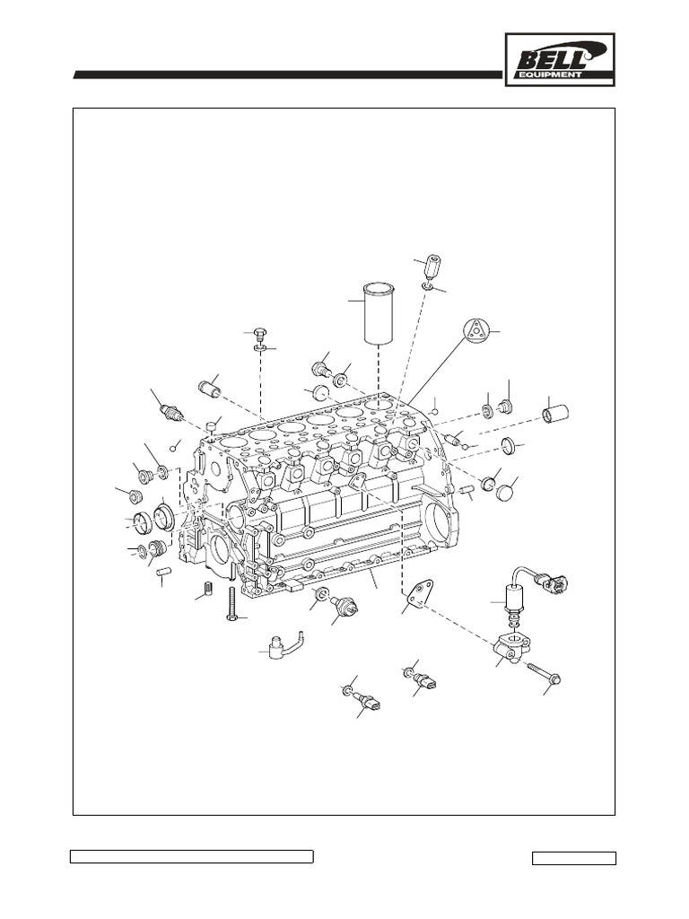 B30D & B25D 6X6 ADT Engine Parts List | PDF | Piston | Machines