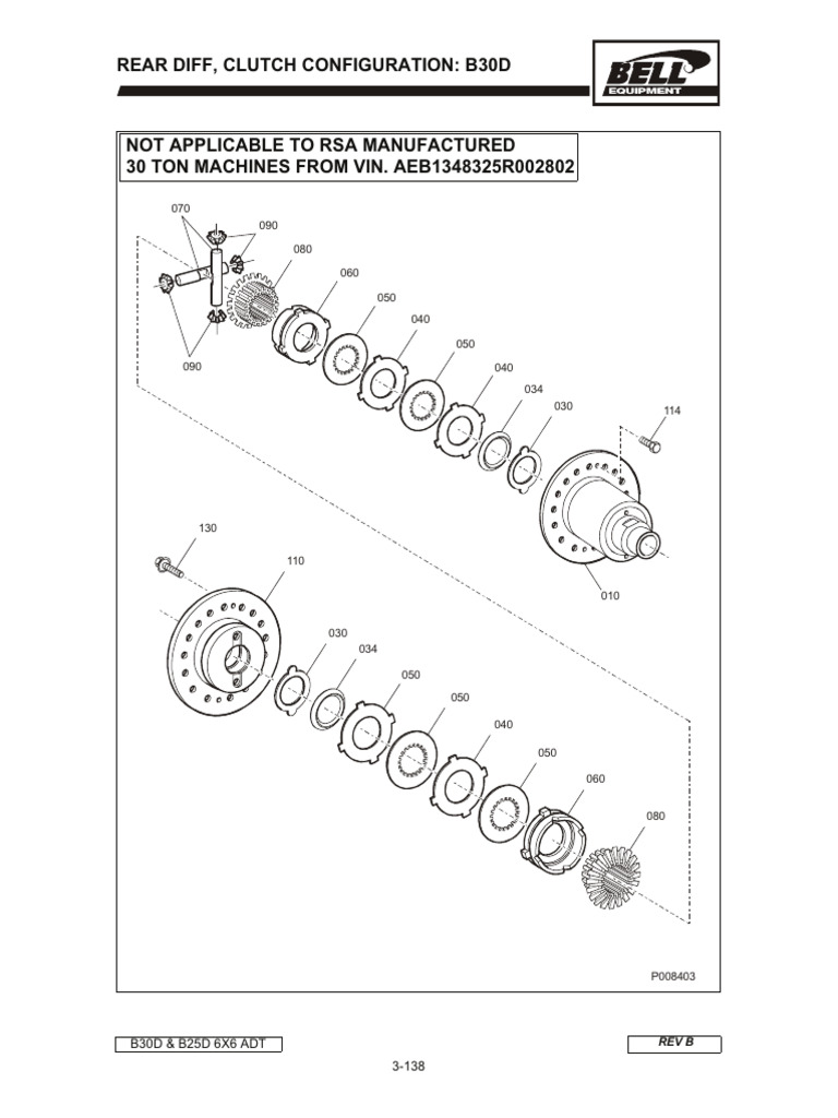 B30D ADT Clutch Configuration Guide | PDF | Clutch | Axle