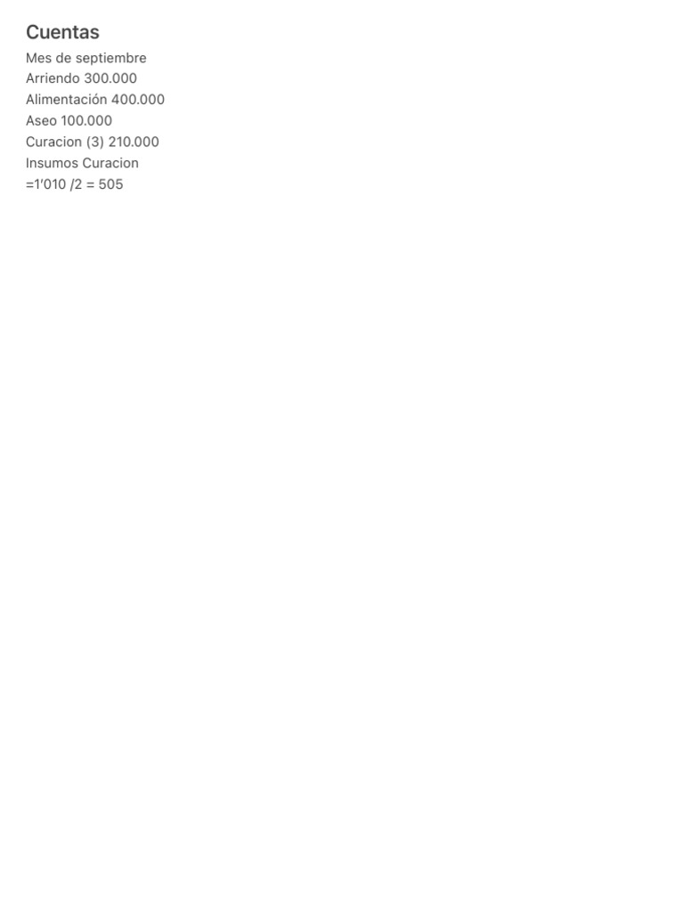 Cuent As | PDF