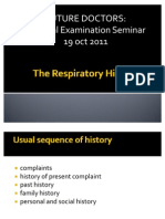 The Respiratory History