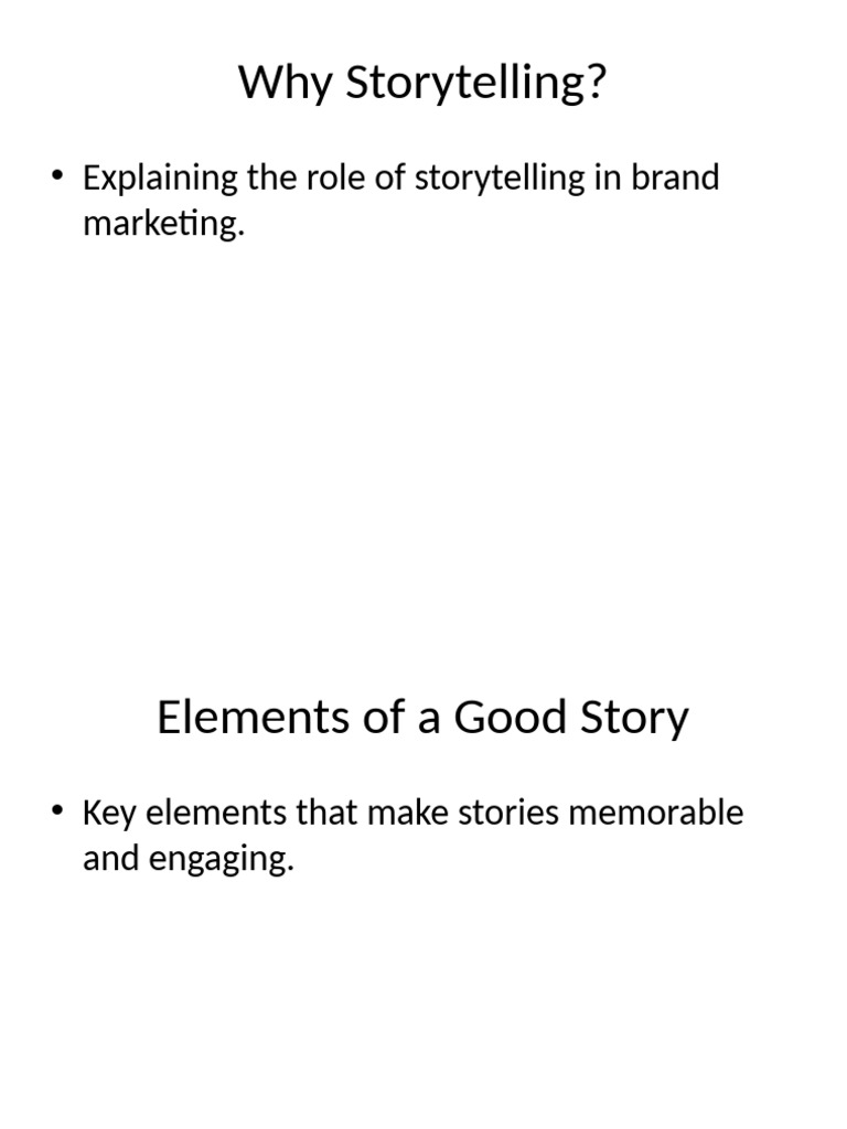 The Power of Storytelling in Branding | PDF