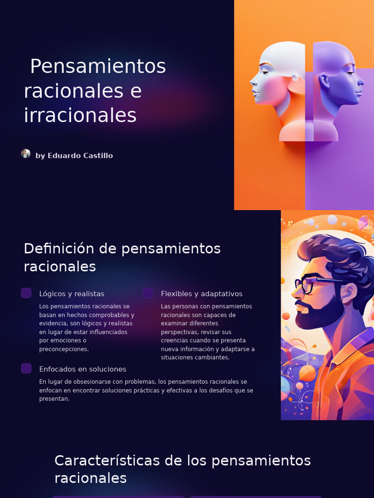 Diferencias entre pensamientos racionales e irracionales | PDF ...