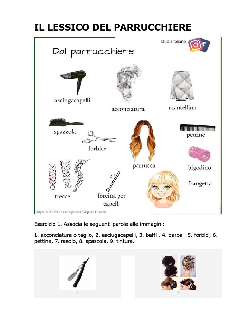 Il Lessico Del Parrucchiere | PDF
