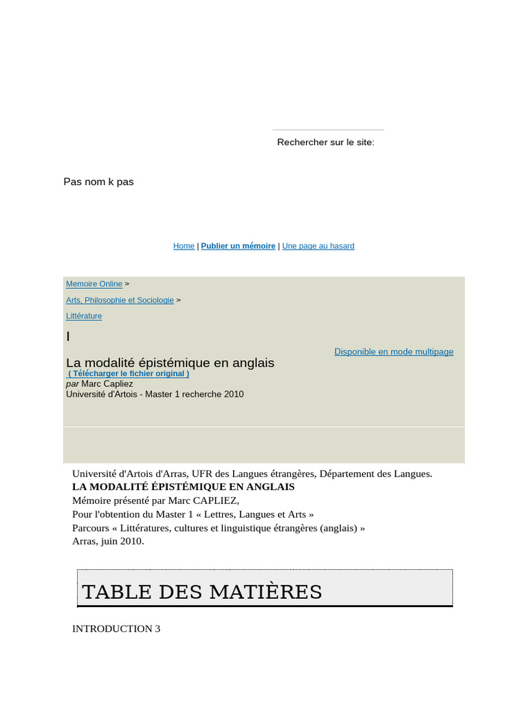 Modalité épistémique en anglais | PDF | Verbe | Vérité