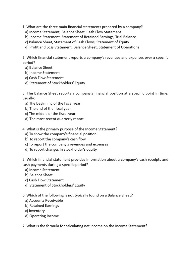 02-Chapter - Financial Statements | PDF | Equity (Finance) | Balance Sheet