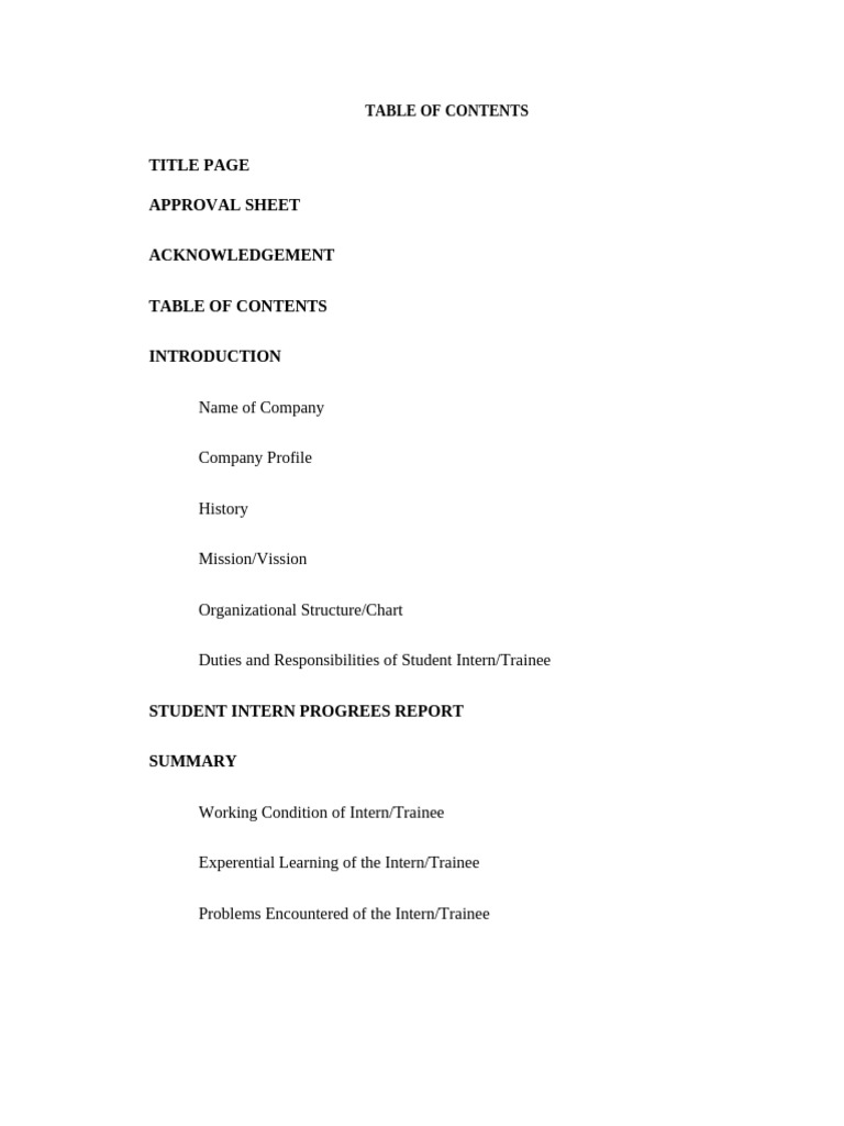 Table of contents 101 1 pdf
