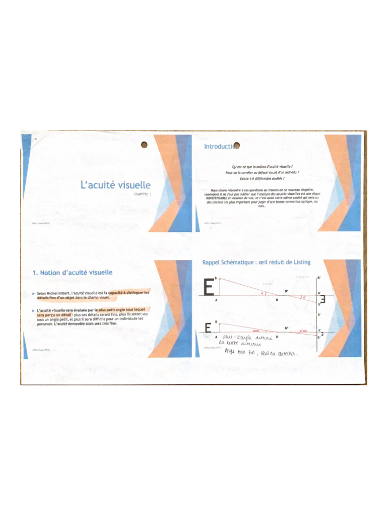 L'acuité visuelle | PDF