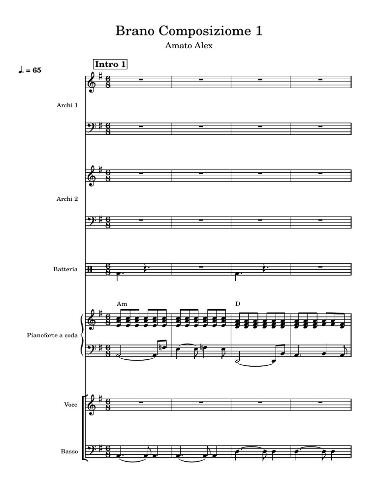 Classical Composition Score | PDF