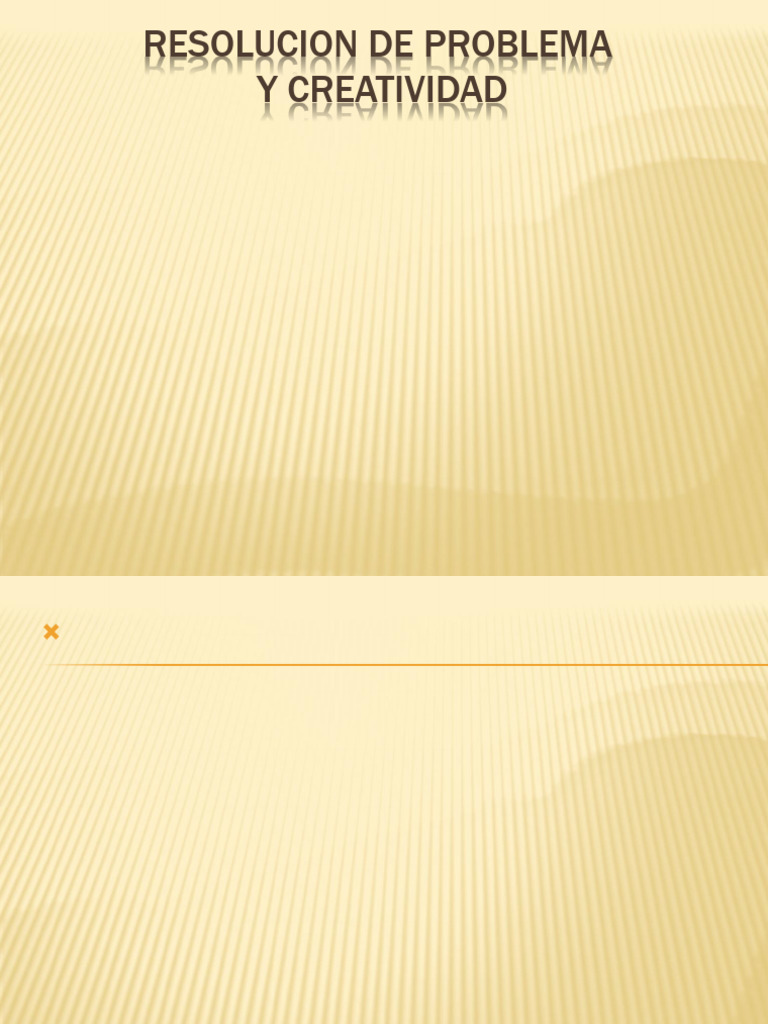 Resolución Creativa De Problemas Pdf 