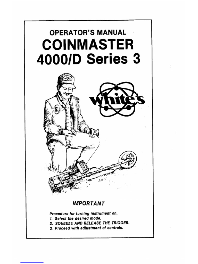 White's Coinmaster Manual Guide | PDF