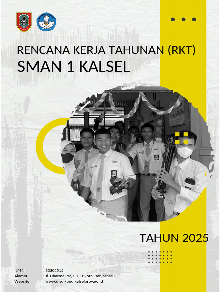 Rencana Kerja Tahunan SMAN 1 Kalsel 2025 | PDF