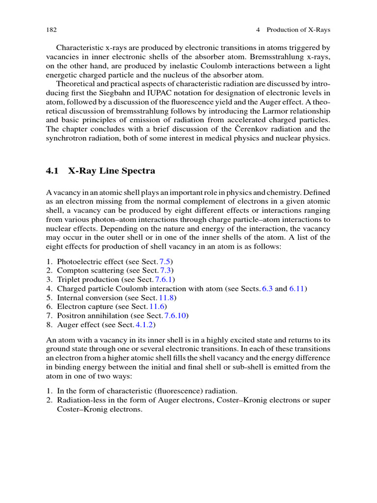 X-Ray Production and Characteristic Radiation | PDF | Emission Spectrum ...