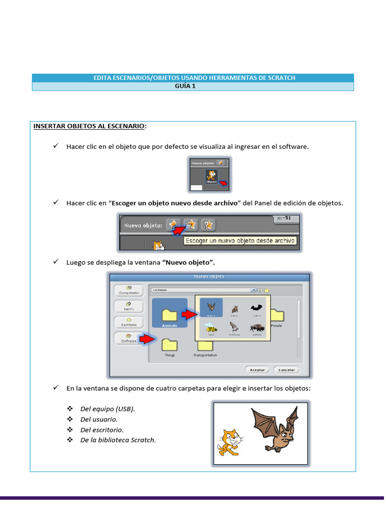 Guía de Edición en Scratch | PDF | Scratch (lenguaje de programación ...