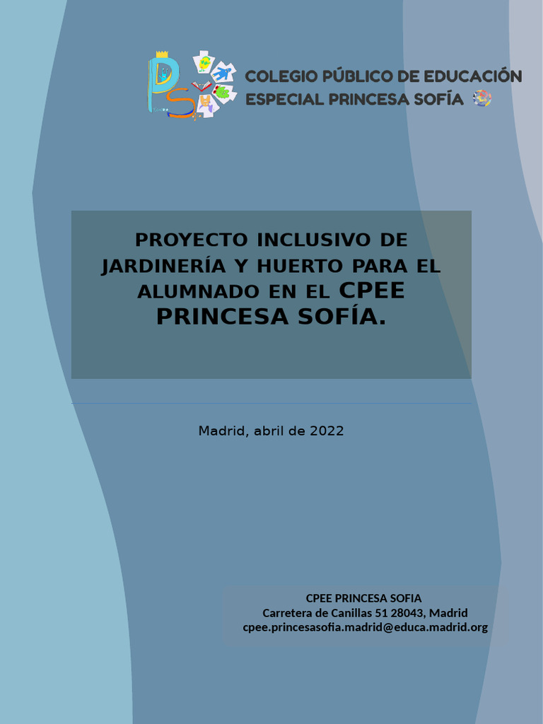 Huerto para El Alumnado en El CPEE PRINCESA SOFIA 1 | PDF ...