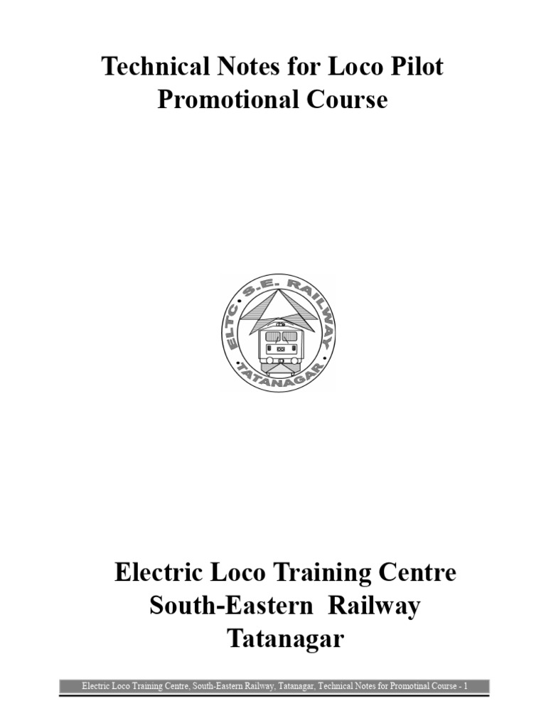 Technical Notes for Loco Pilot Course | PDF | Relay | Transformer