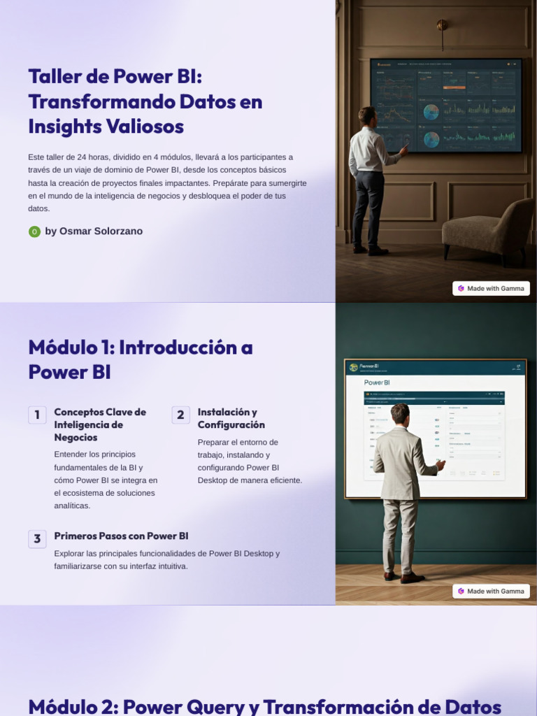 Taller de Power BI Transformando Datos en Insights Valiosos | PDF ...