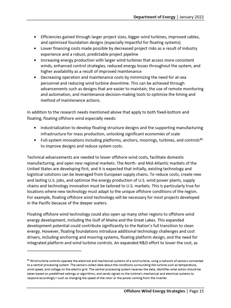 Offshore Wind Energy Innovations 2022 | PDF | Offshore Wind Power ...