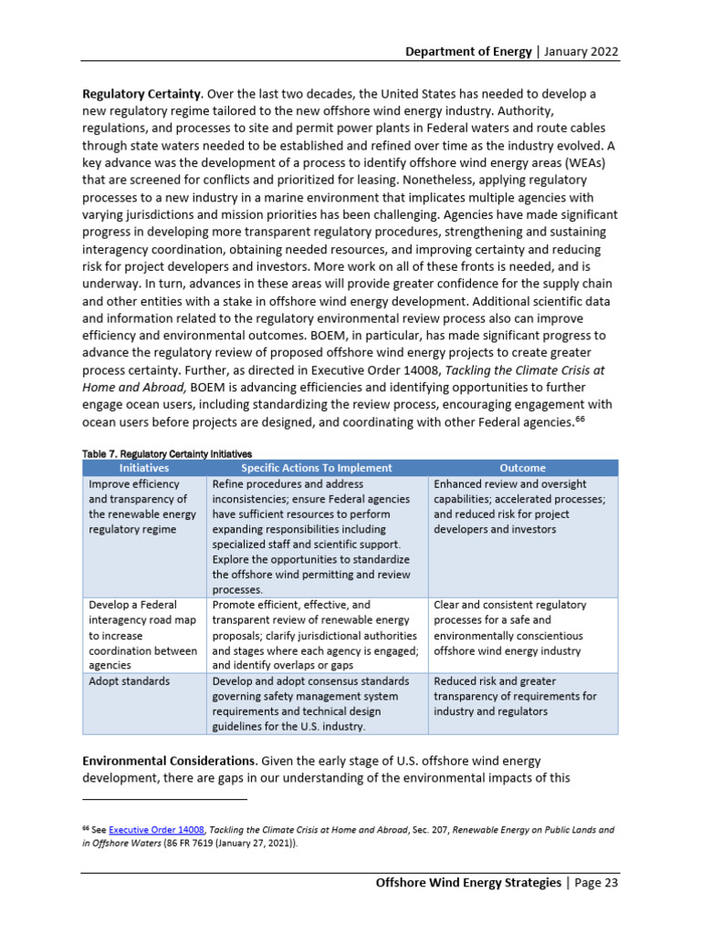 Offshore Wind Energy Regulatory Strategies | PDF | Offshore Wind Power ...