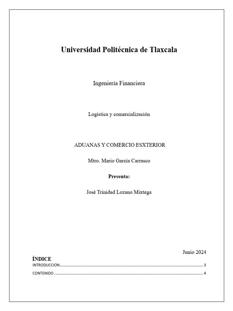 Aduanas Y Comercio Exterior Pdf Aduana El Comercio Internacional
