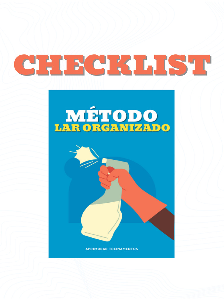 3 Bonus Checklist Metodo Lar Organizado | PDF