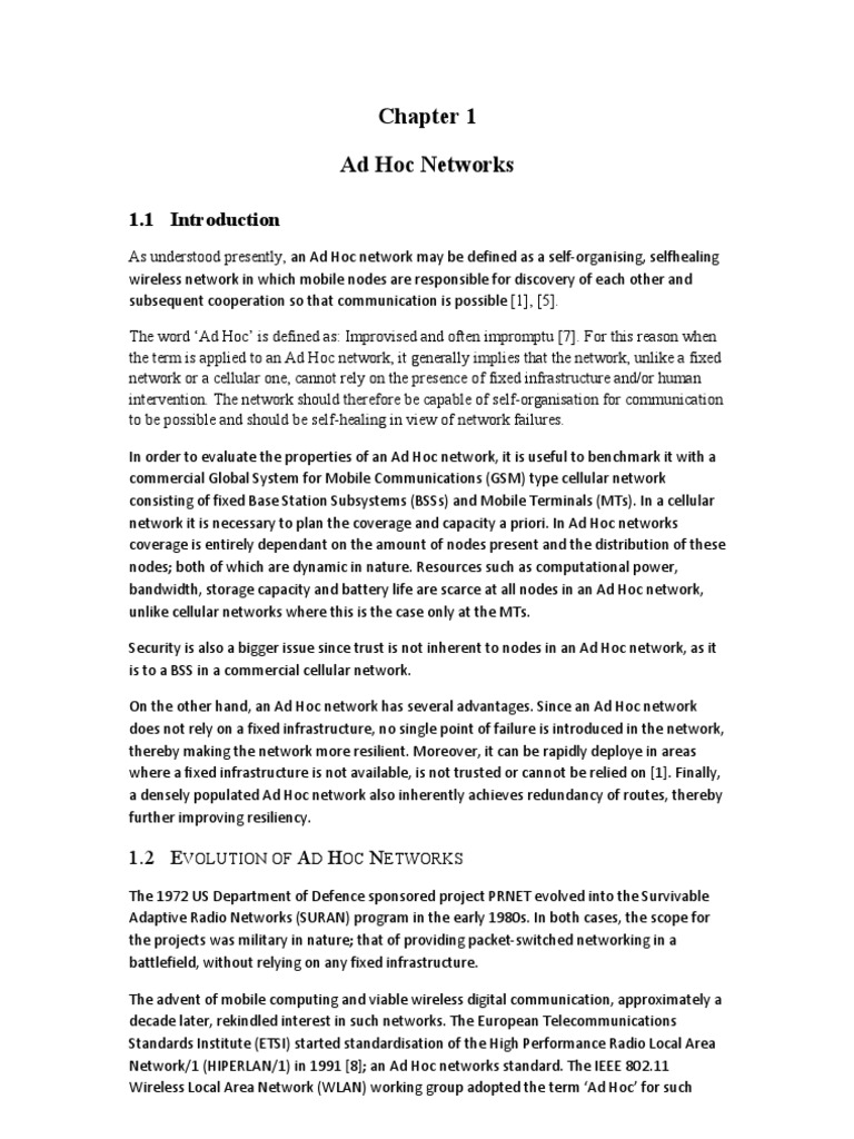 Ad Hoc Network MAC Protocol | PDF | Wireless Ad Hoc Network | Wireless Lan