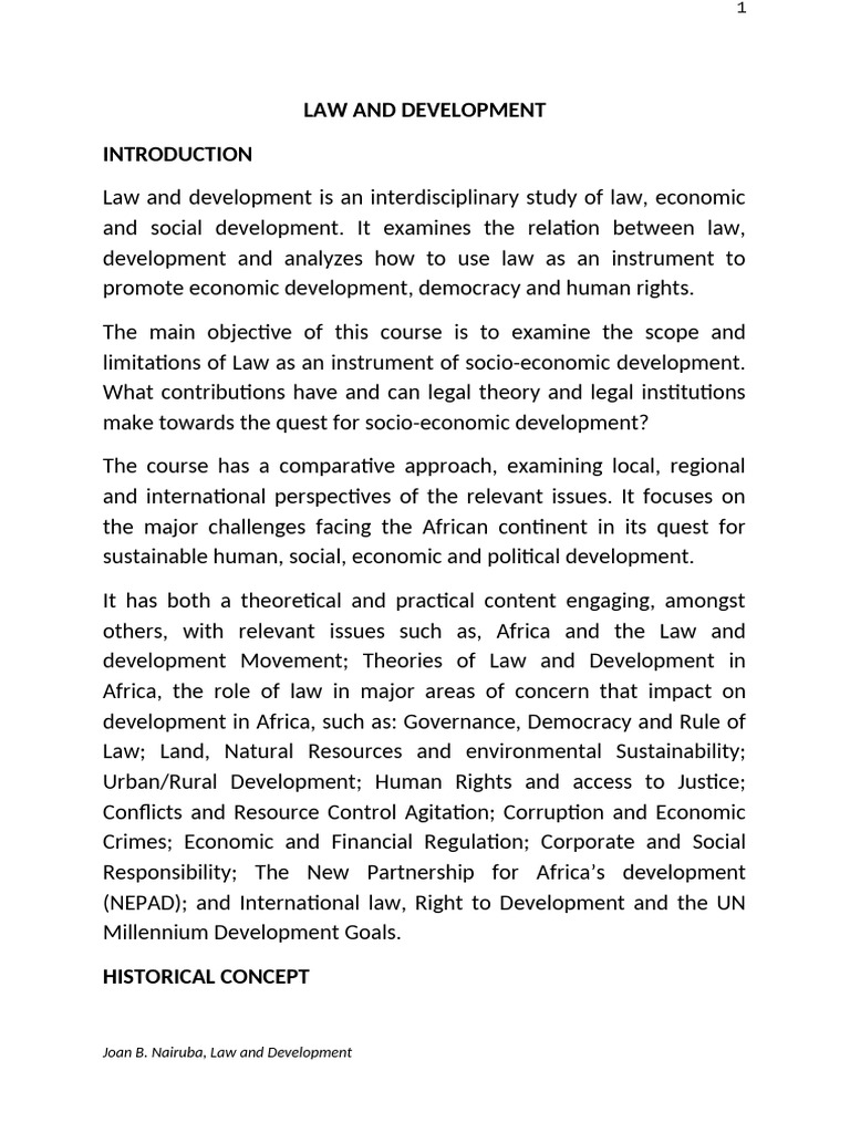 Law and development complete set of notes pdf nation state state