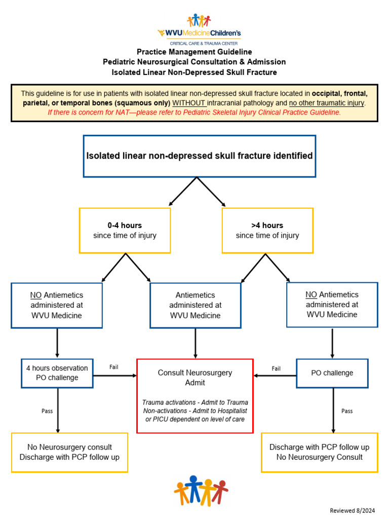 Practice Management Guideline For Pediatric Skull Fractures | PDF ...